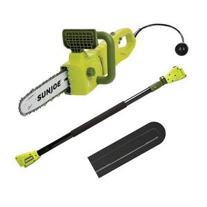 lot 7872 image: Sun Joe SWJ807E Electric Convertible Pole Chain Saw 10 8.0 Amp