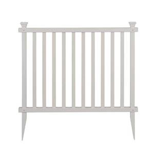 lot 7916 image: Baskenridge No-Dig Vinyl Fence Kit (36in x 42in) (2 Pack)
