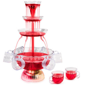 lot 7679 image: Nostalgia LPF230 3-Tier Lighted Party Fountain