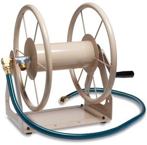 lot 7817 image: Liberty Garden Products Steel Garden Hose Reel