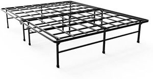 lot 7832 image: 14 Inch Platform Metal Bed Frame, Cal King