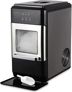 lot 7607 image: Northair Countertop Crunchy Chewable Nugget Ice Maker - Retail $389.99