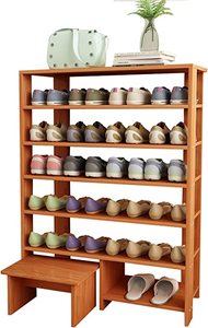 lot 7676 image: Jerry & Maggie 6 Tier Organizer Natural Wood