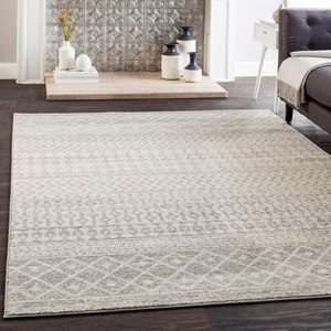 lot 7878 image: Surya 152x152cm Square Rug ELAZIZ Gray