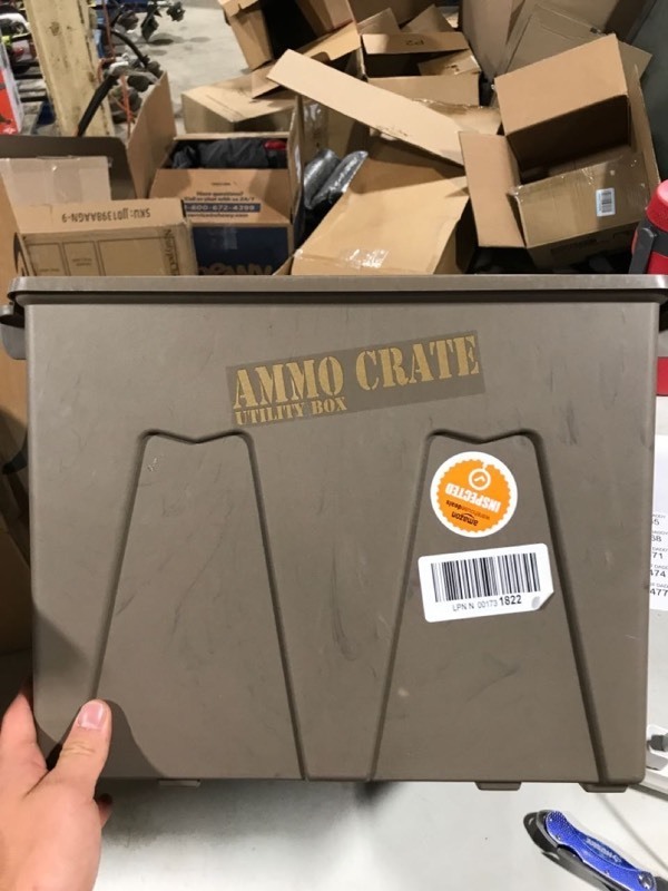 lot 6463 image: Mtm Ammo Crate Utility Box-dark Earth (no lid)
