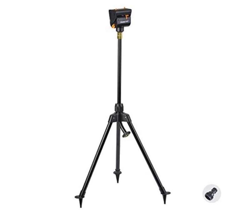 lot 6508 image: Melnor 65115-AMZ MiniMax Turbo Oscillating Sprinkler on Tripod with QuickConn...