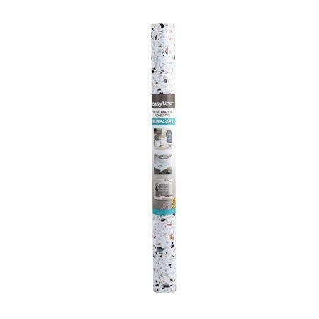 lot 6521 image: Pack of 6 - EasyLiner Adhesive Laminate 20 in. x 15 ft. Terrazzo Shelf Liner