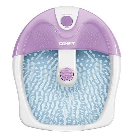 lot 6522 image: Conair - Foot Spa With Vibration & Heat - WhitePurple