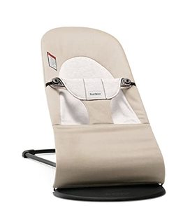 lot 7046 image: BABYBJ�RN Bouncer Balance Soft, CottonJersey, BeigeGray