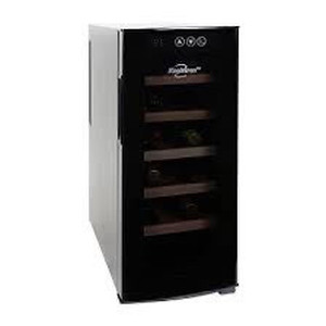 lot 7052 image: Koolatron Urban Series 12 Bottle Deluxe Wine Cooler Thermoelectric Wine Fridge - light damage on bottom