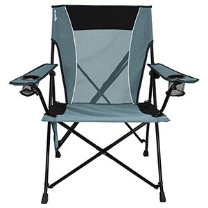 lot 7078 image: Kijaro Dual Lock Portable Camping and Sports Chair, Hallet Peak Gray