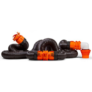 lot 7087 image: Camco 39742 RhinoFLEX 20 RV Sewer Hose Kit with Swivel Fitting