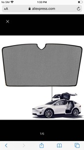 lot 7091 image: Tesla Model X Front Windshield Sunshade