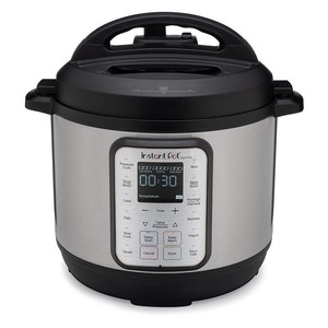 lot 7107 image: Instant Pot - 8 Quart Duo Plus 9-in-1 Electric Pressure Cooker - Silver - Silver