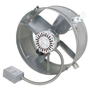 lot 7108 image: Maxx Air Gable Mount Power Attic Ventilator with 2.6-Amp 60-Hz Motor and 14-Inch Blade
