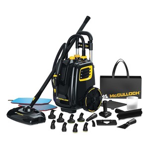 lot 7133 image: Mcculloch 1385 Deluxe Canister Steam Cleaner 4 Bar
