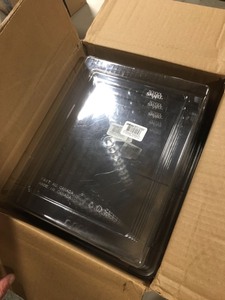 lot 7149 image: Storex 10x13x5 Storage Trey Clear - SET OF 5