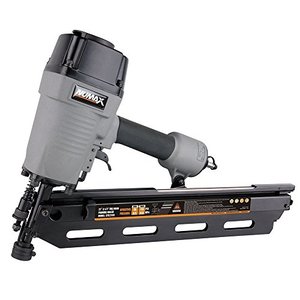 lot 49143 image: NuMax SFR2190 Pneumatic 21 Degree 3-12in Full Round Head Framing Nailer