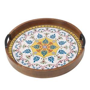 lot 49148 image: Mikasa Round Tile Lazy Susan