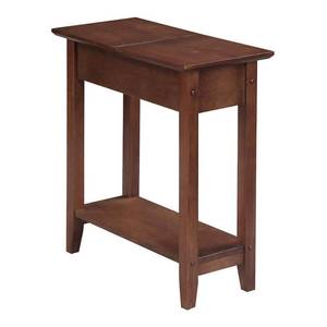 lot 49152 image: Convenience Concepts American Heritage Flip Top End Table, Dark Walnut