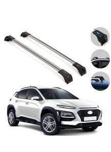 lot 49167 image: Roof Rack Cross Bars Cross Rail Lockable 2 Pcs Silver