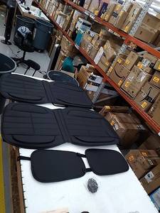 lot 49170 image: AOOG Leather Car Seat Covers, Black