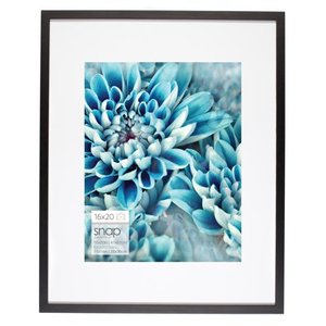 lot 49173 image: Snap 16x20 Black Picture Frame with White Mat for 11x14 Photo