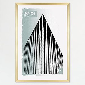 lot 49212 image: MCS Gallery Foundation Poster Frame, Brass, 16 x 24 in