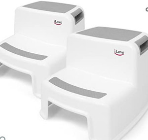 lot 49214 image: 2 - iLove Step Stool for Kids,Gray, Toddler Stool