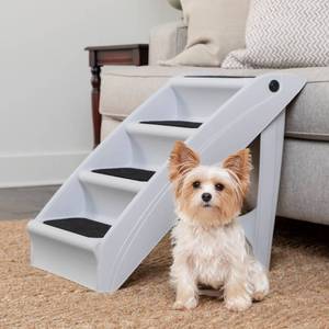 lot 49216 image: PetSafe CozyUp Folding Pet Steps, Grey 20in