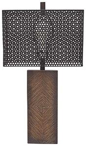lot 49227 image: Signature Design by Ashley Briek Urban 29in.Single Table Lamp with Designed Metal Lamp,Brown