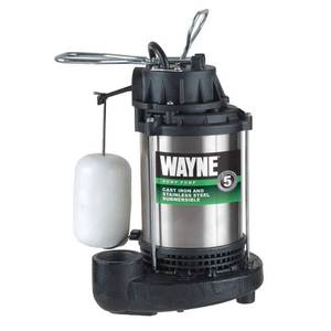 lot 49240 image: WAYNE 34 HP Stainless Steel Sump Pump