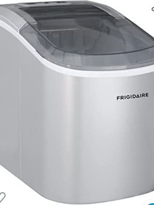 lot 49241 image: FRIGIDAIRE Compact Ice Maker, 26 lb per Day, Silver