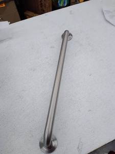 lot 49244 image: Kohler Traditional 24-Inch Grab Bar, Vibrant Brushed Nickel