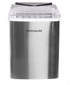 lot 49248 image: Frigidaire Counter Top Maker, Produces 26 pounds Ice per Day, Stainless Steel, Stainless