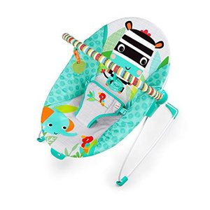 lot 49267 image: Bright Starts Zig Zag Zebra Vibrating Bouncer Seat