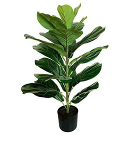 lot 49270 image: Besamenature 30in Little Artificial Fiddle Leaf Fig Tree
