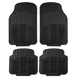 lot 49293 image: FH Group Universal Fit Heavy Duty Black Rubber Automotive Floor, 4 Piece