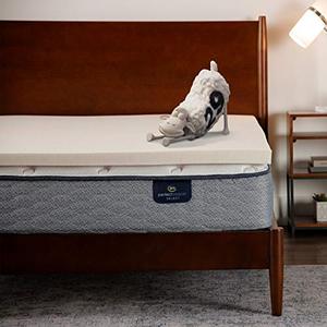 lot 49360 image: Serta CopperGel 2-in Memory Foam Mattress Topper, Full