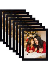lot 49361 image: AUEAR, 8x10 Picture Frame, Gallery Photo Frames Collage with Acrylic Glass,Black, 8-Pack