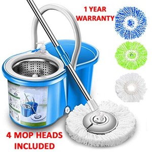 lot 49372 image: Simpli-Magic Spin 4 Mop Heads Included, Blue