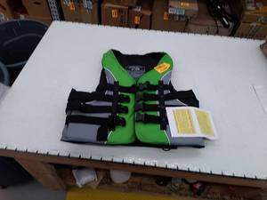 lot 49375 image: Adult Watersport Classic Series USCG Life Vest,Lime,XXL