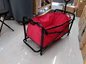 lot 49382 image: Garden Utility Wagon, Red