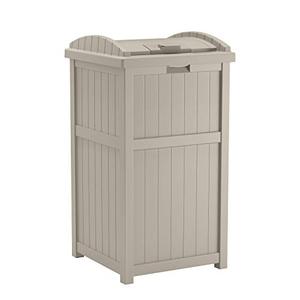lot 49388 image: Suncast 33 Gallon Hideaway Trash Can