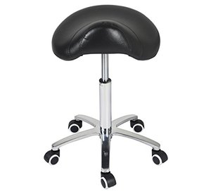 lot 49399 image: Saddle Stool Rolling Chair