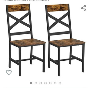 lot 49406 image: VASAGLE Dining Chairs,Set of 2