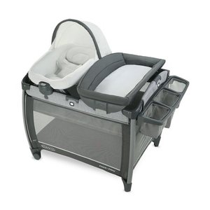 lot 49415 image: Graco Pack n Play Quick Connect Portable Seat DLX Playard featuring Rapid Remove, Ellison