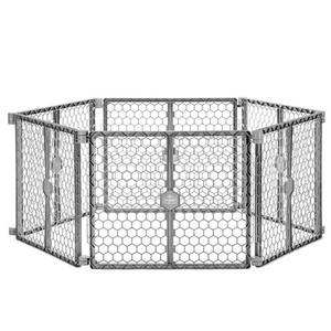 lot 49418 image: Regalo Versatile Play Space 192-Inch Plastic Super Wide Portable Baby Gate and Play Yard
