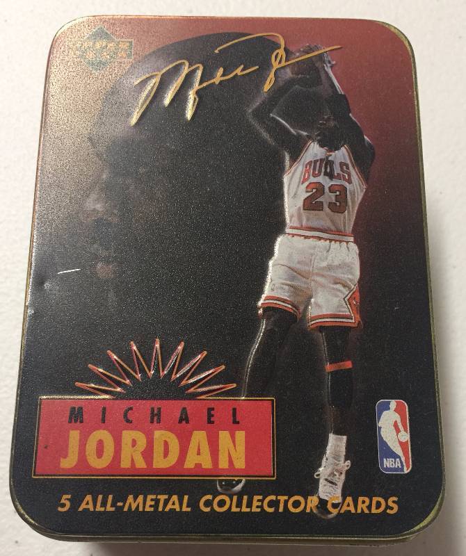 michael jordan 5 all metal collector cards