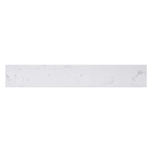 lot 24865 image: Home Decorators Collection - 21.25 in. W Engineered Stone Sidesplash in Cala White - Retail $38.99